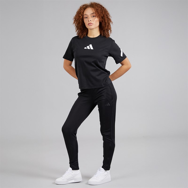 adidas Womens Z.N.E. T-Shirt Black/White