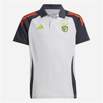 adidas Junior Junge SLB Benfica Poloshirt Light Solid Grey/Semi Solar Orange