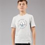 adidas Junior Boys Fun Graphic T-Shirt Grey One