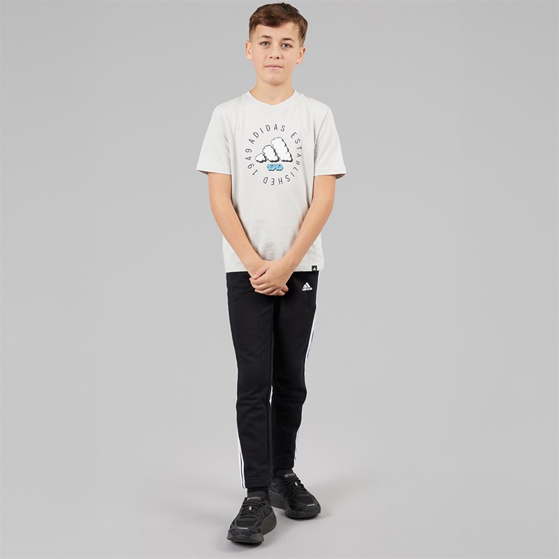 adidas Junior Boys Fun Graphic T-Shirt Grey One