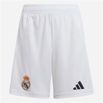 adidas Junior Boys RMCF Real Madrid 24/25 Home Shorts White