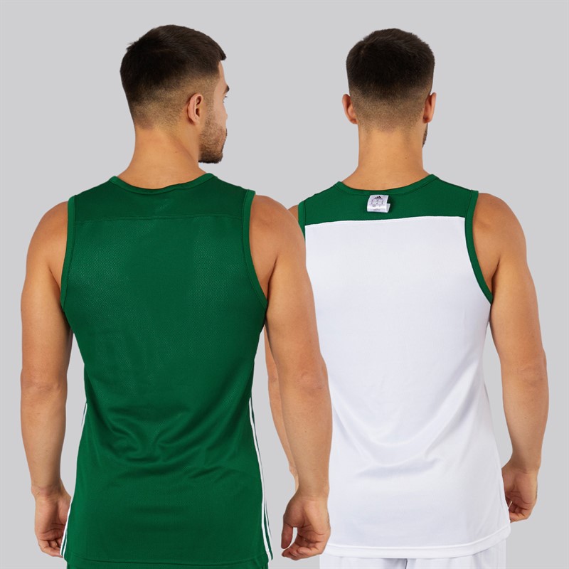 adidas 3G Speedreversible koszulka do koszykówki dla niego kolor Dark Green/Biały