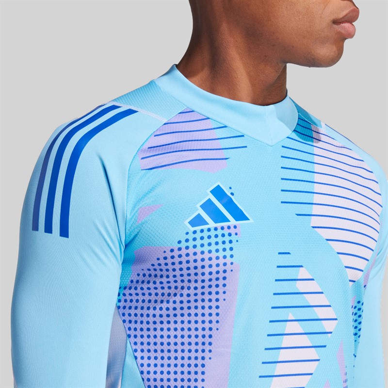adidas Mens Tiro 24 Pro Long Sleeve Goalkeeper Jersey Semi Blue Burst