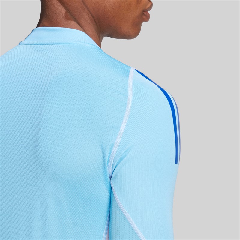 adidas Mens Tiro 24 Pro Long Sleeve Goalkeeper Jersey Semi Blue Burst