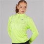 adidas Womens Ultimate Reflective Hi Vis Climawarm 1/2 Zip Running Jacket Pulse Lime