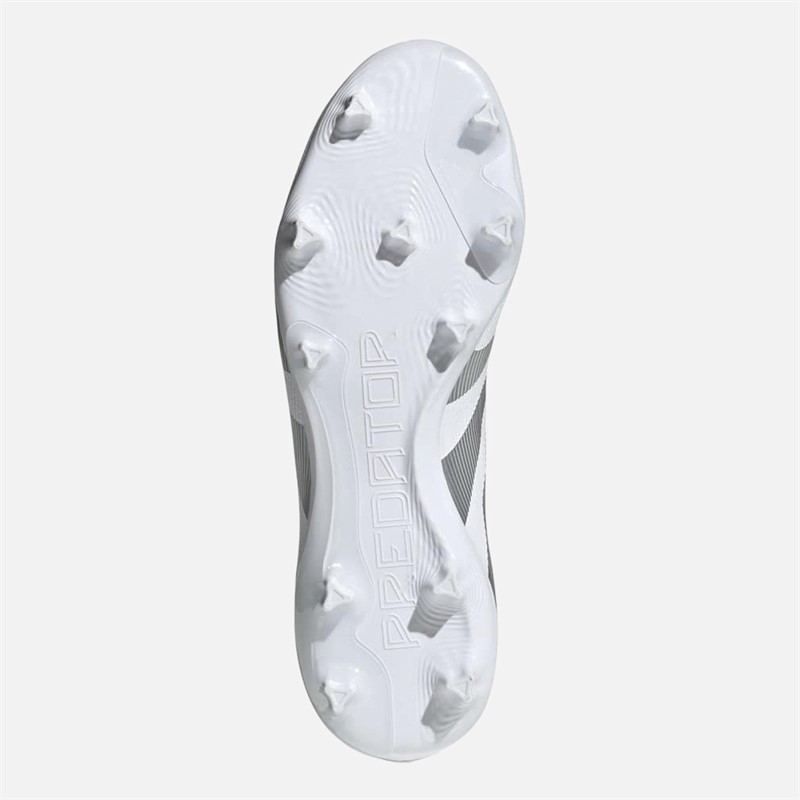 adidas Mens Predator League LL Laceless Polar Victory Pack FG/MG Firm/Multi Ground Football Boots Cloud White/Silver Metallic/Bright Royal