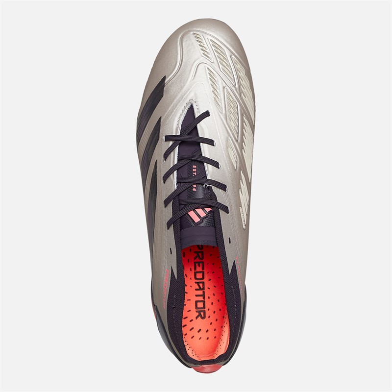 adidas Predator Elite Vivid Horizon Pack FG Firm Ground Football Boots Platin Metallic/Aurora Black/Carbon