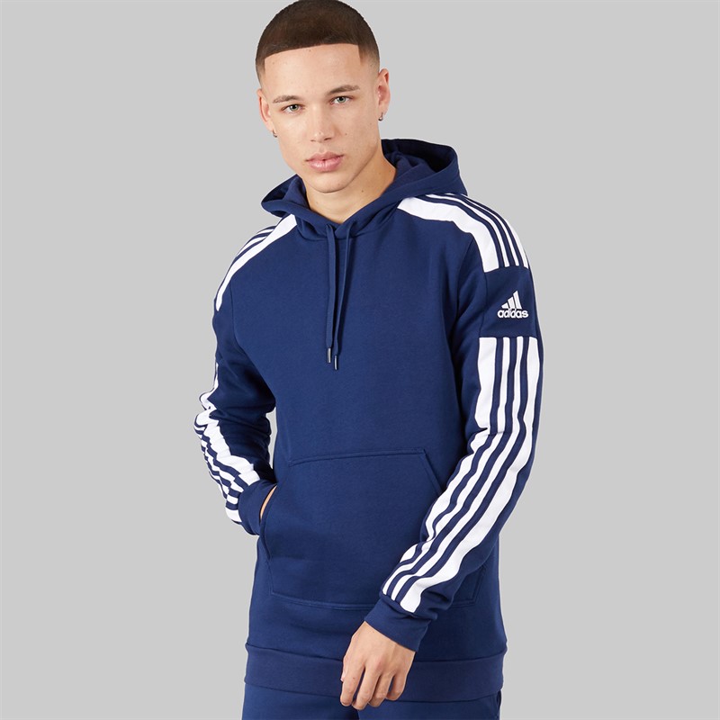 adidas Mens Squadra 21 Sweat Hoodie Team Navy Blue