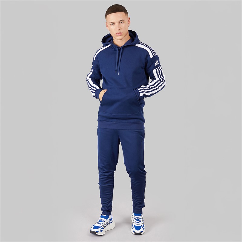 adidas Mens Squadra 21 Sweat Hoodie Team Navy Blue