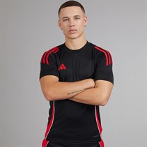 adidas Mens Tiro 24 T-Shirt Black/Pure Ruby