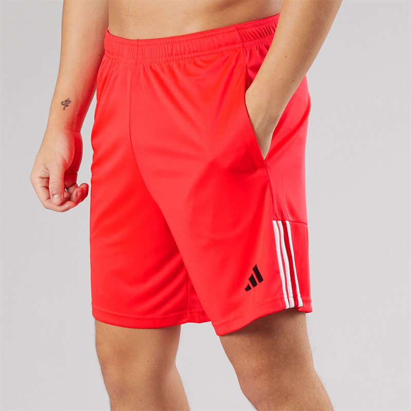 adidas Mens Sereno Aeroready 3-Stripes Shorts Lucid Red/Black/White