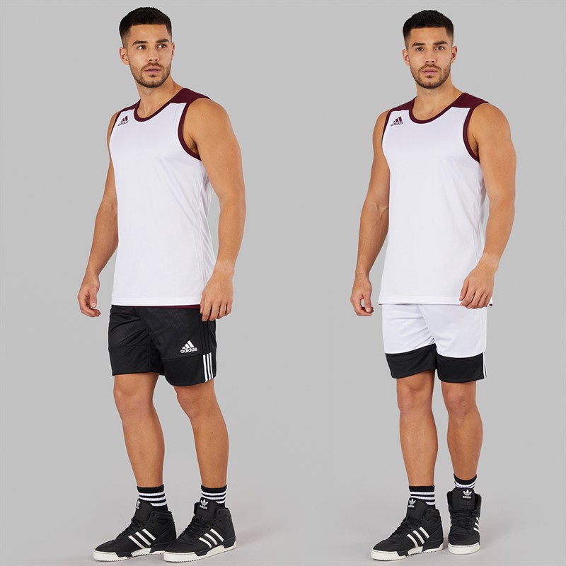 adidas 3G Speed odwracalne spodenki do koszykówki dla niego kolor czarno-biały