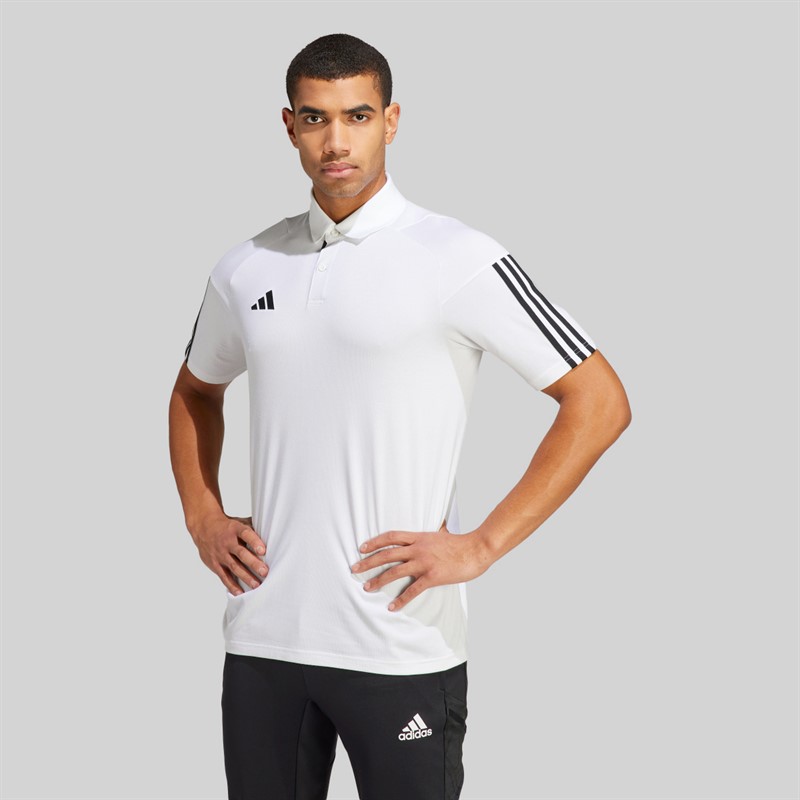 adidas Mens Tiro 23 Competition Polo Shirt White