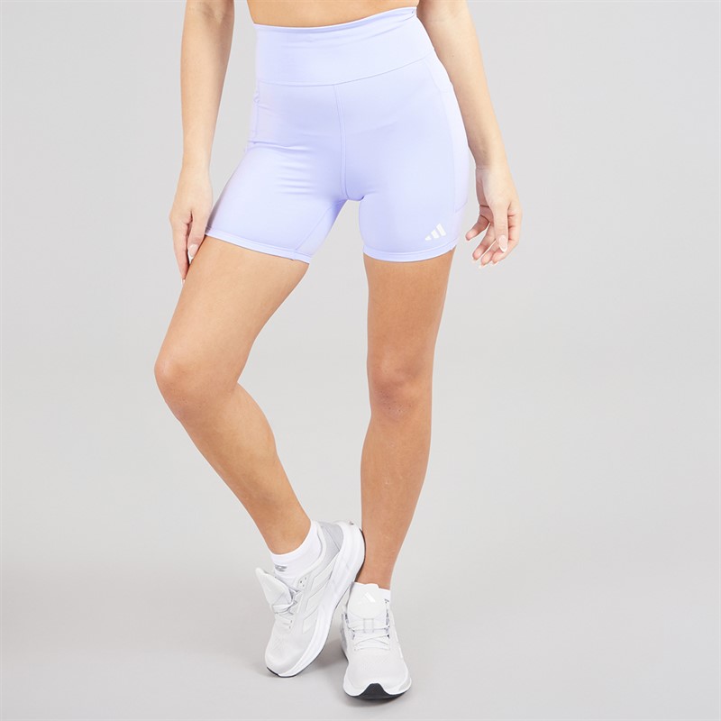 adidas Womens Own The Run Running Tight Shorts Violet Tone