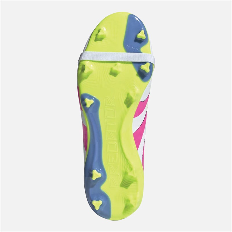 adidas Junior Predator League Celestial Victory Pack FT Firm Ground Football Boots Cloud White/Lucid Pink/Lucid Lemon