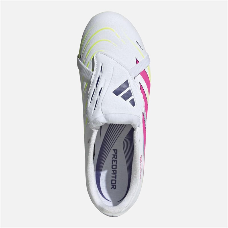 adidas Junior Predator League Celestial Victory Pack FT Firm Ground Football Boots Cloud White/Lucid Pink/Lucid Lemon