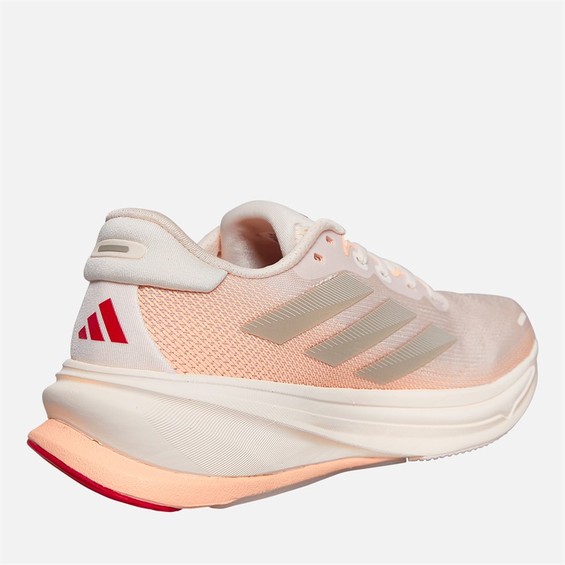 adidas Womens Supernova Rise 2 Neutral Running Shoes Wonder Quartz/Champagne Metallic/Pure Ruby