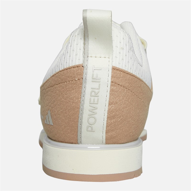 adidas Mens Powerlift 5 Weightlifting Shoes Off White/Wonder Alumina/Warm Sandstone