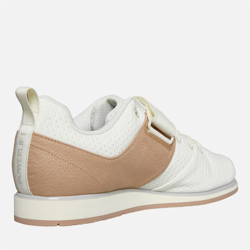 adidas Mens Powerlift 5 Weightlifting Shoes Off White/Wonder Alumina/Warm Sandstone