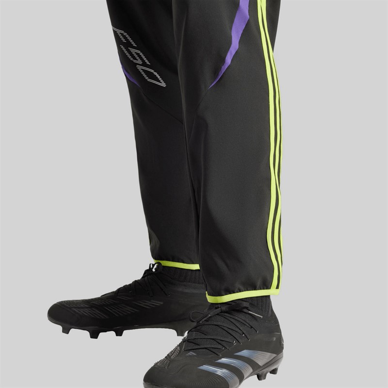 adidas Mens Pitch To Street Woven Track Pants Black