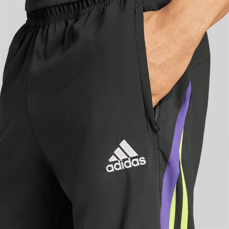adidas Mens Pitch To Street Woven Track Pants Black