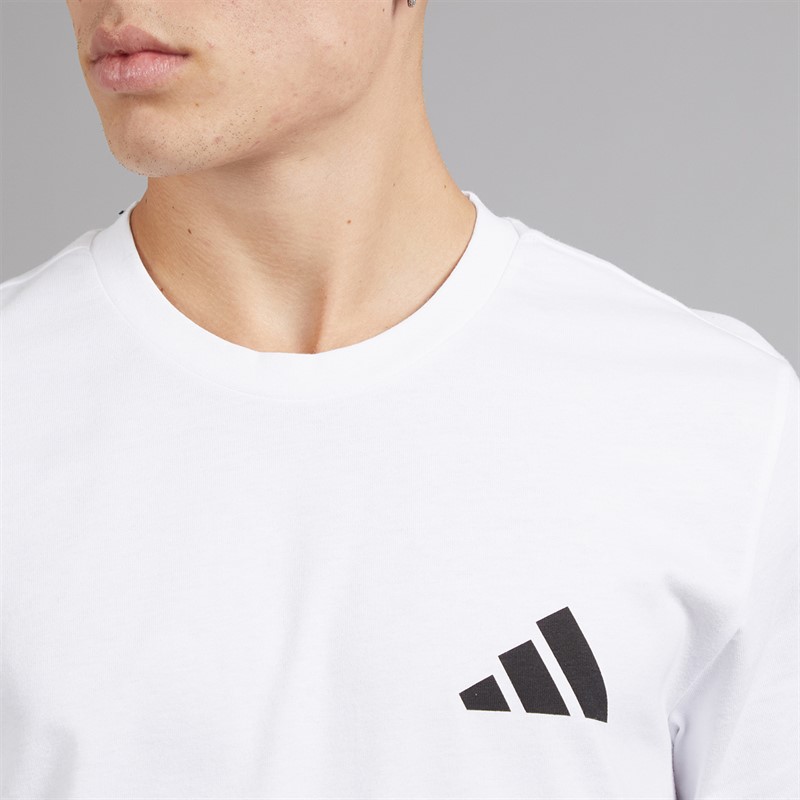 adidas Mens Graphic T-Shirt White