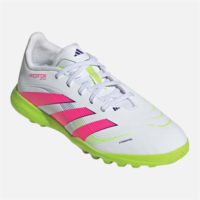 adidas Junior Predator League Celestial Victory Pack TF Astro Football Boots Cloud White/Lucid Pink/Lucid Lemon