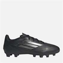 adidas Mens F50 Club FXG Flexible Ground Football Boots Core Black/Iron Metallic/Gold Metallic