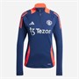 adidas Womens MUFC Manchester United Training Top Night Indigo/Bright Red