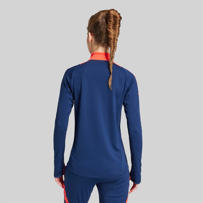 adidas Womens MUFC Manchester United Training Top Night Indigo/Bright Red