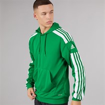 adidas Mens Squadra 21 Hoodie Team Green/White