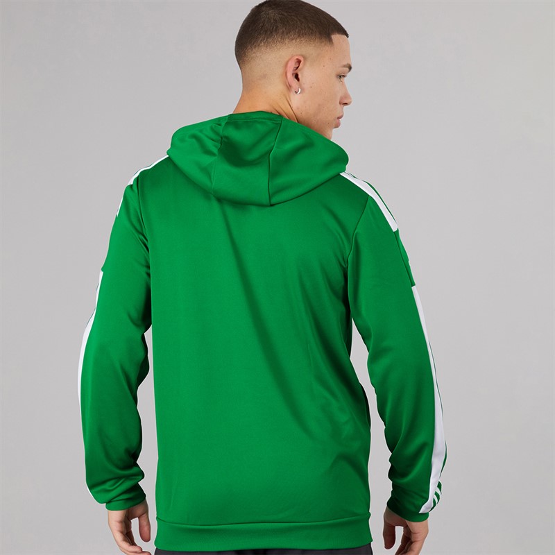 adidas Mens Squadra 21 Hoodie Team Green/White