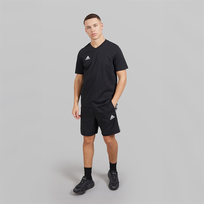 adidas Mens Essentials 3-Stripes Chelsea Shorts Black/White