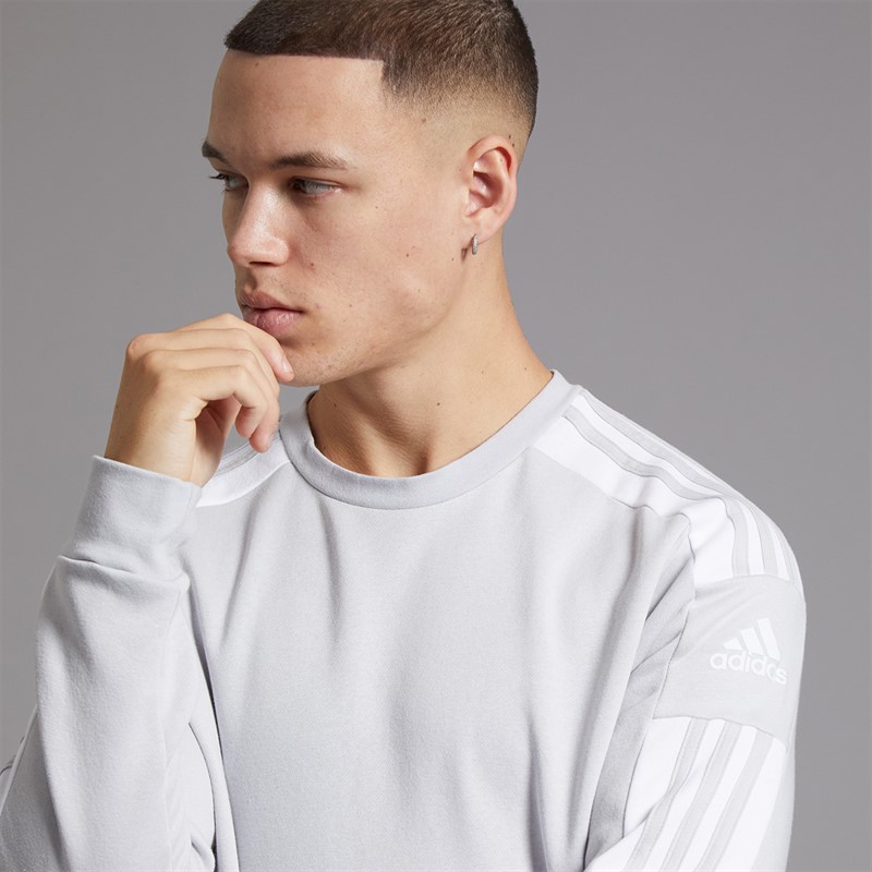 adidas Mens Plus Size Squadra 21 Sweatshirt Team Light Grey