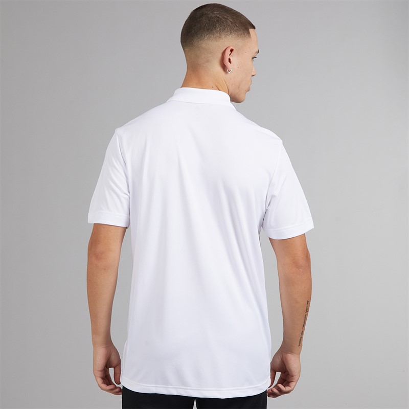 adidas Mens Golf Performance Polo Shirt Left Chest White