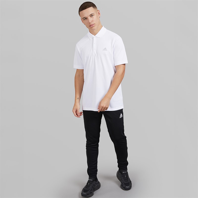 adidas Mens Golf Performance Polo Shirt Left Chest White
