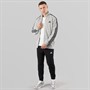 adidas Mens 3-Stripes French Terry Tracksuit Medium Grey Heather/Black