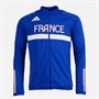 adidas Herren FFR Team Frankreich Trainingsjacke Semi Lucid Blue