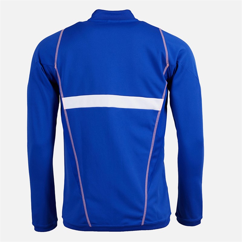 adidas Herren FFR Team Frankreich Trainingsjacke Semi Lucid Blue