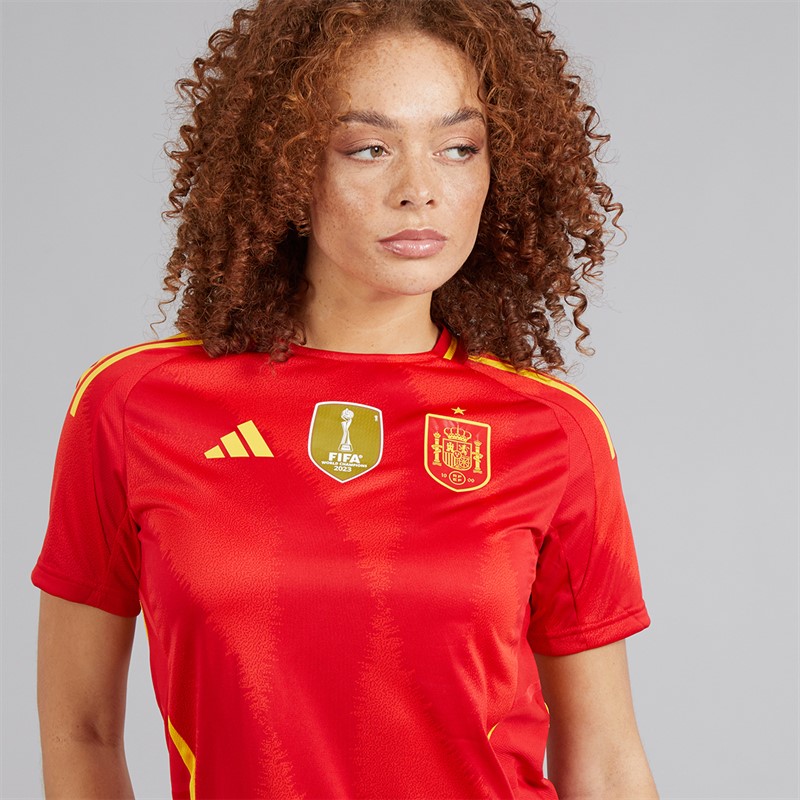 adidas FEF Spain 24/25 autentyczna koszulka home dla niej kolor Better Scarlet