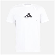 adidas Herren Handball Grafik T Shirt Weiß