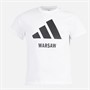 adidas Herren Warschau Grafik T Shirt Weiß