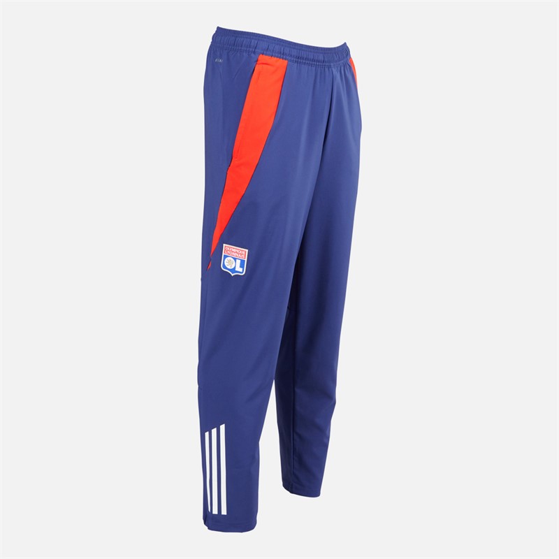 adidas Herre OL Olympique Lyon Præsentationsbukser Midnight Indigo/Bright Red/White Tint