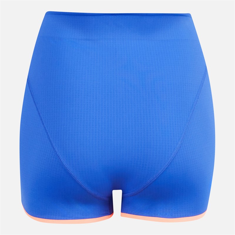 adidas Damen FFR Team Frankreich Lauf Booty Shorts Semi Lucid Blue