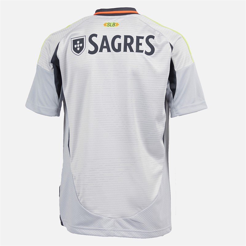 adidas Junior Drenge SLB Benfica 24/25 tredje trøje Light Solid Grey