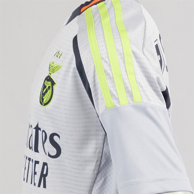 adidas Junior Drenge SLB Benfica 24/25 tredje trøje Light Solid Grey