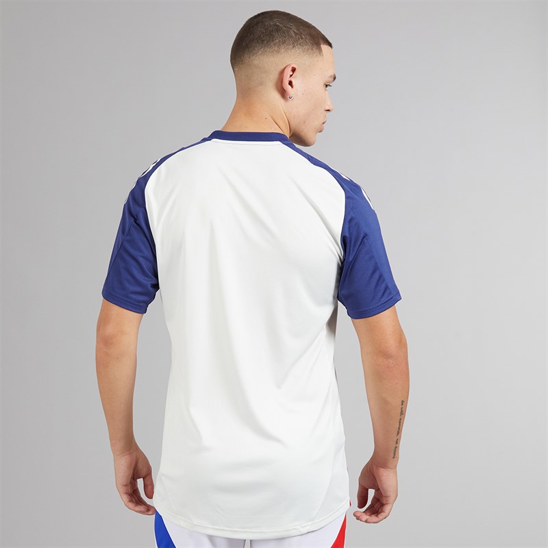 adidas Herren OL Olympique Lyon Trainings Trikot White Tint/Midnight Indigo/Bright Red