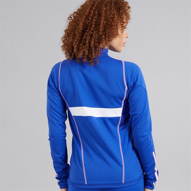 adidas FFR Team France Kurtka sportowa dla niej kolor Semi Lucid Blue