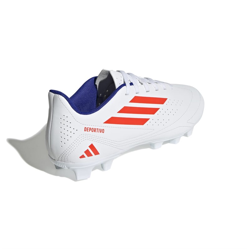 adidas Herre Deportivo III Fxg Fleksible Jord Fodboldstøvler Cloud White/Solar Red/Lucid Blue