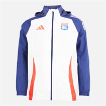 adidas Herren OL Olympique Lyon All Wetter Jacke White Tint/Midnight Indigo/Bright Red